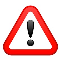 Warning Red Triangular Sign